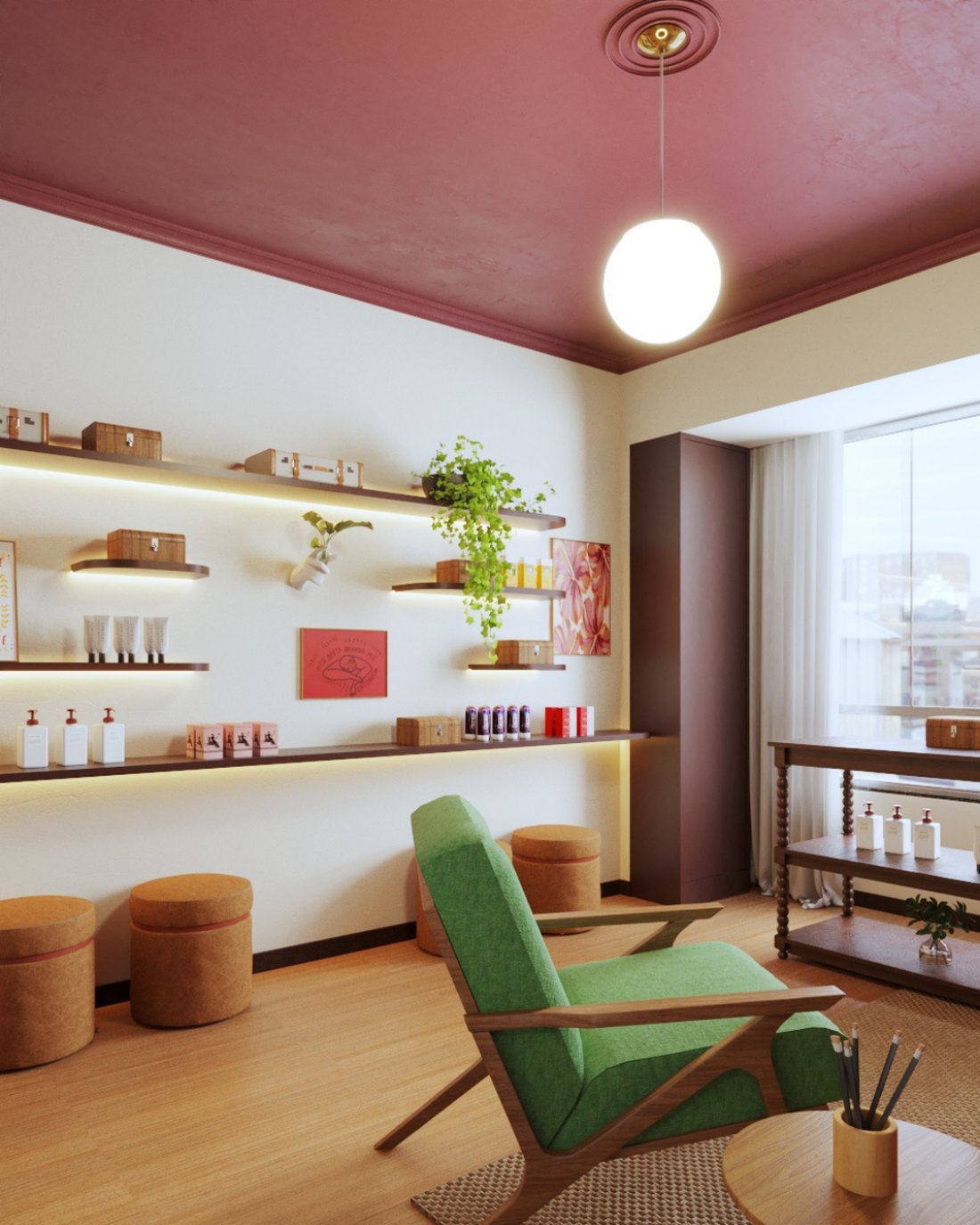 Detalhe do showroom